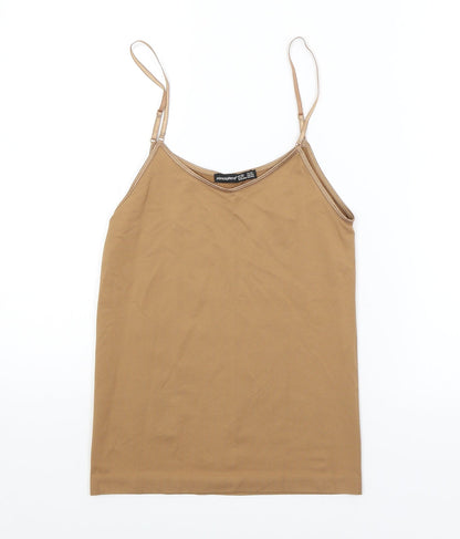 Womens UK Size 12 Atmosphere Brown Basic Tank