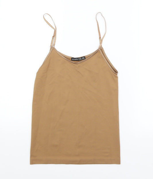 Womens UK Size 12 Atmosphere Brown Basic Tank