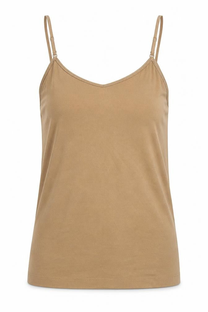Womens UK Size 12 Atmosphere Brown Basic Tank