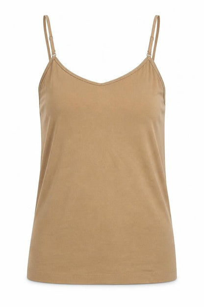 Womens UK Size 12 Atmosphere Brown Basic Tank