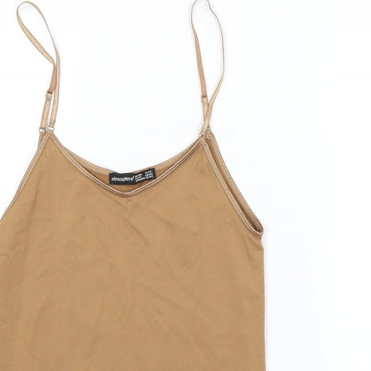 Womens UK Size 12 Atmosphere Brown Basic Tank