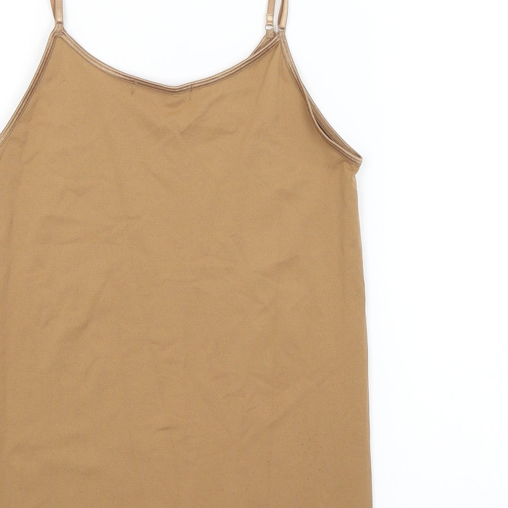 Womens UK Size 12 Atmosphere Brown Basic Tank