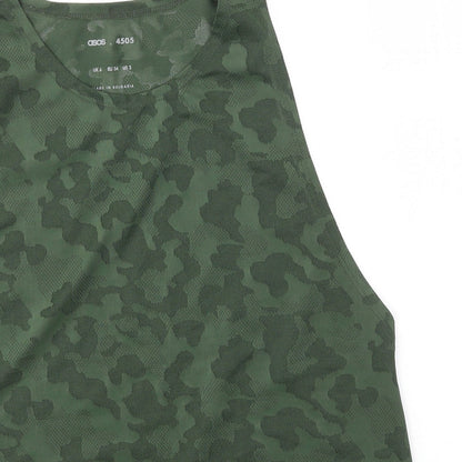 Womens UK Size 6 ASOS Green Basic Tank