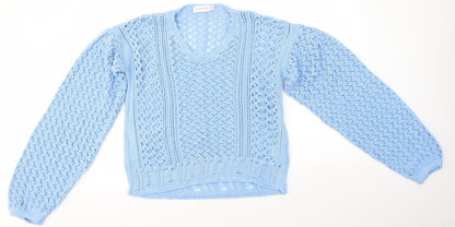 Womens UK Size 6 In the Style Blue Pullover Jumper