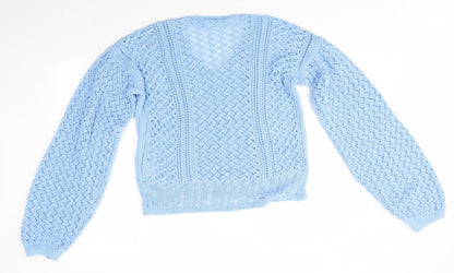 Womens UK Size 6 In the Style Blue Pullover Jumper