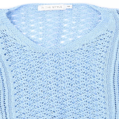 Womens UK Size 6 In the Style Blue Pullover Jumper