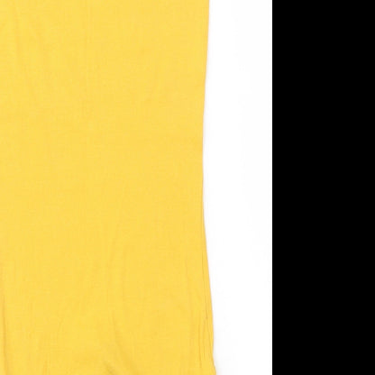 H&M Womens Yellow   Tank Dress  Size XS