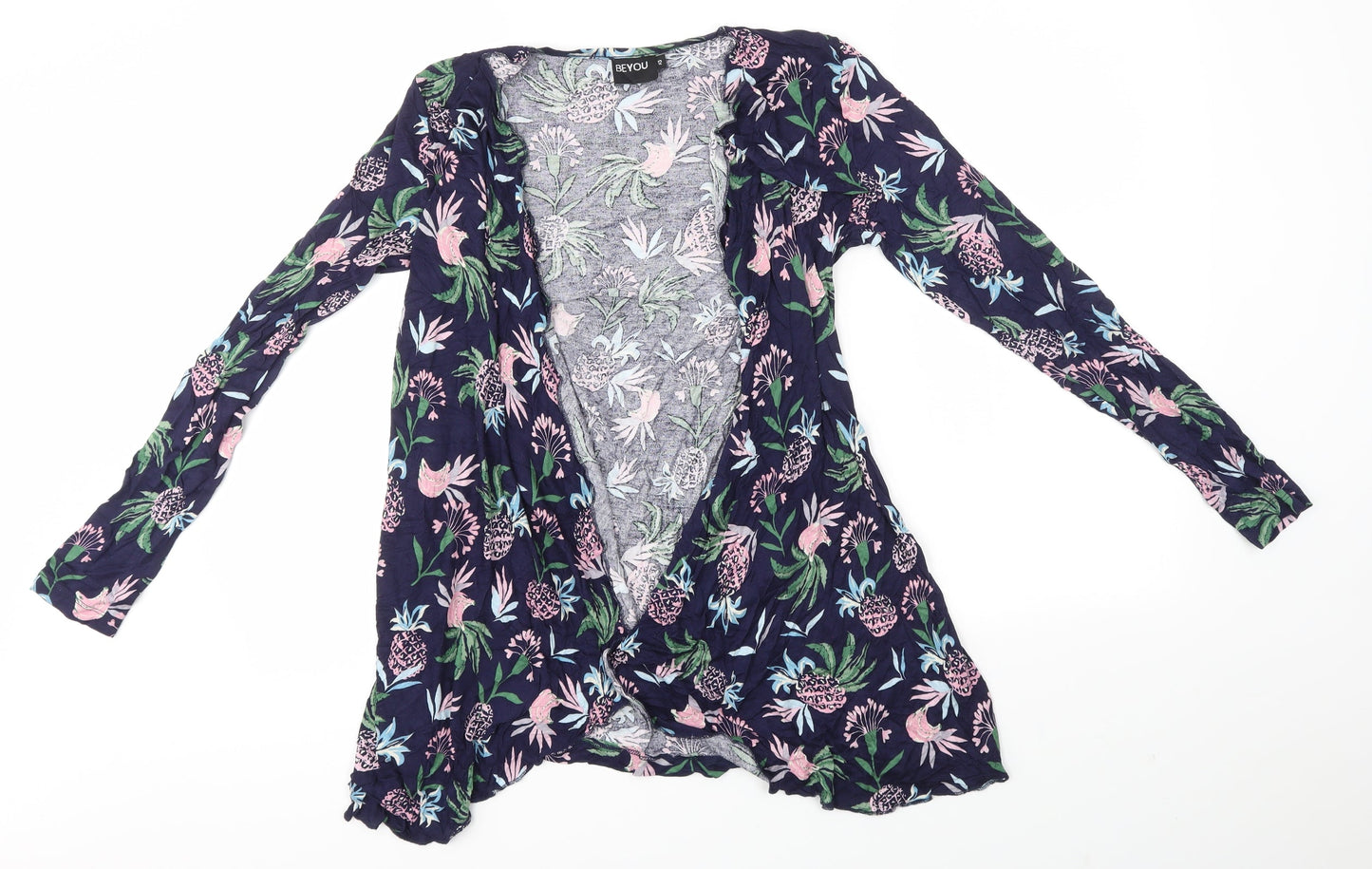 Womens UK Size 12 BEYOU Multicoloured Cardigan Jumper