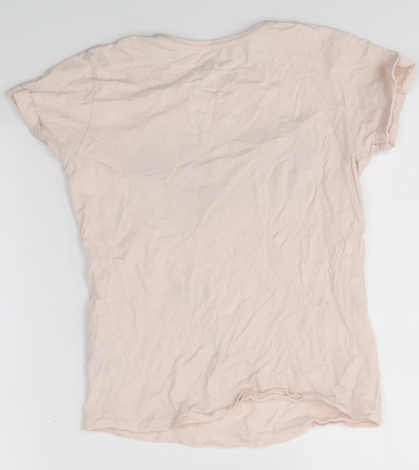 Primark Girls Pink   Basic T-Shirt Size 9-10 Years