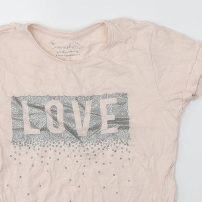Primark Girls Pink   Basic T-Shirt Size 9-10 Years