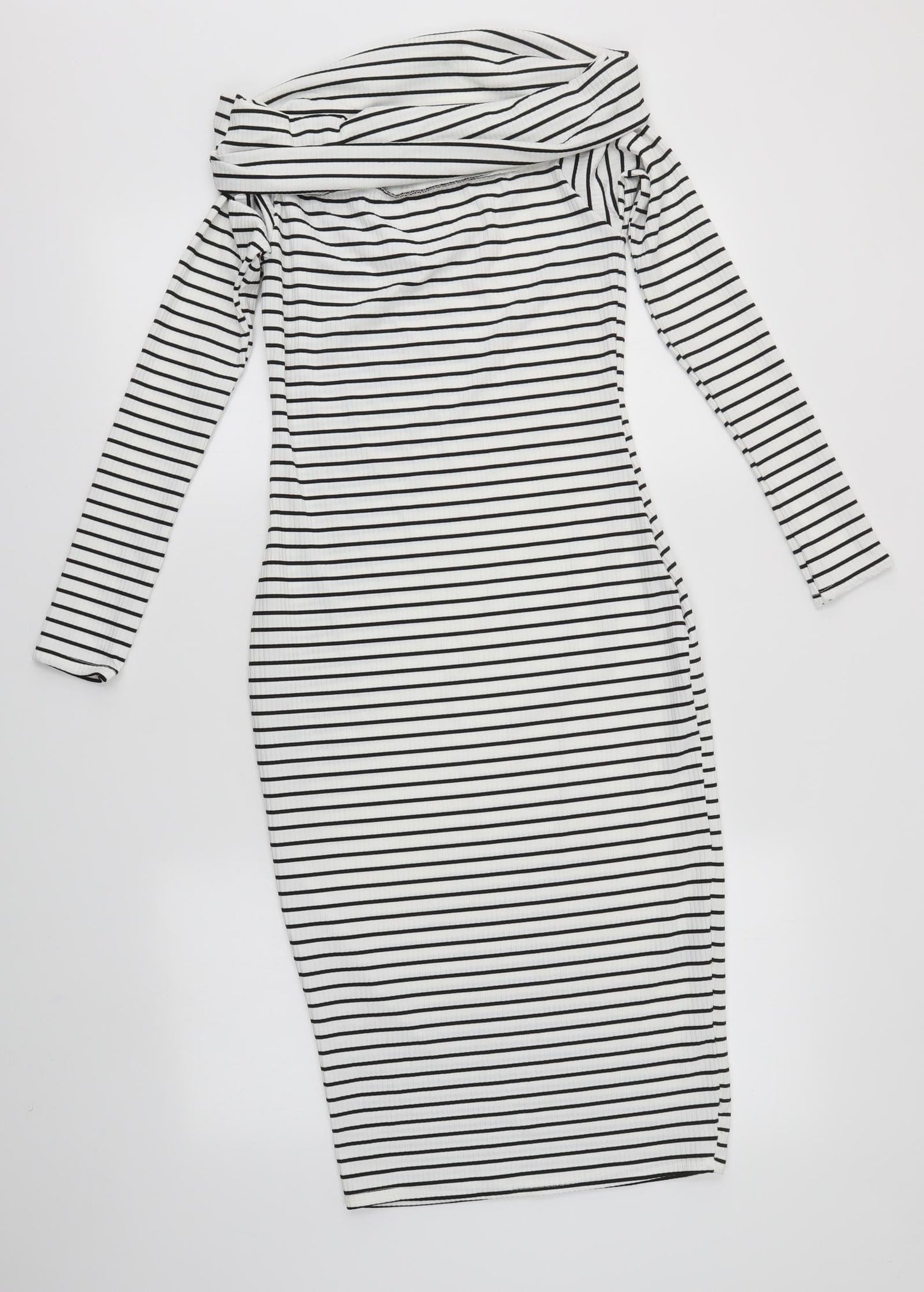 Very Womens Multicoloured Striped  Bodycon  Size 8