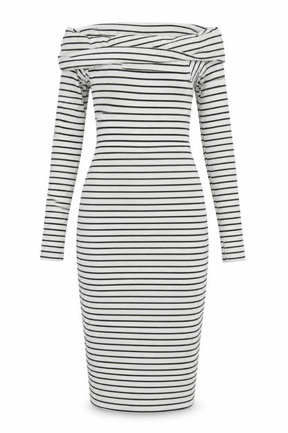 Very Womens Multicoloured Striped  Bodycon  Size 8