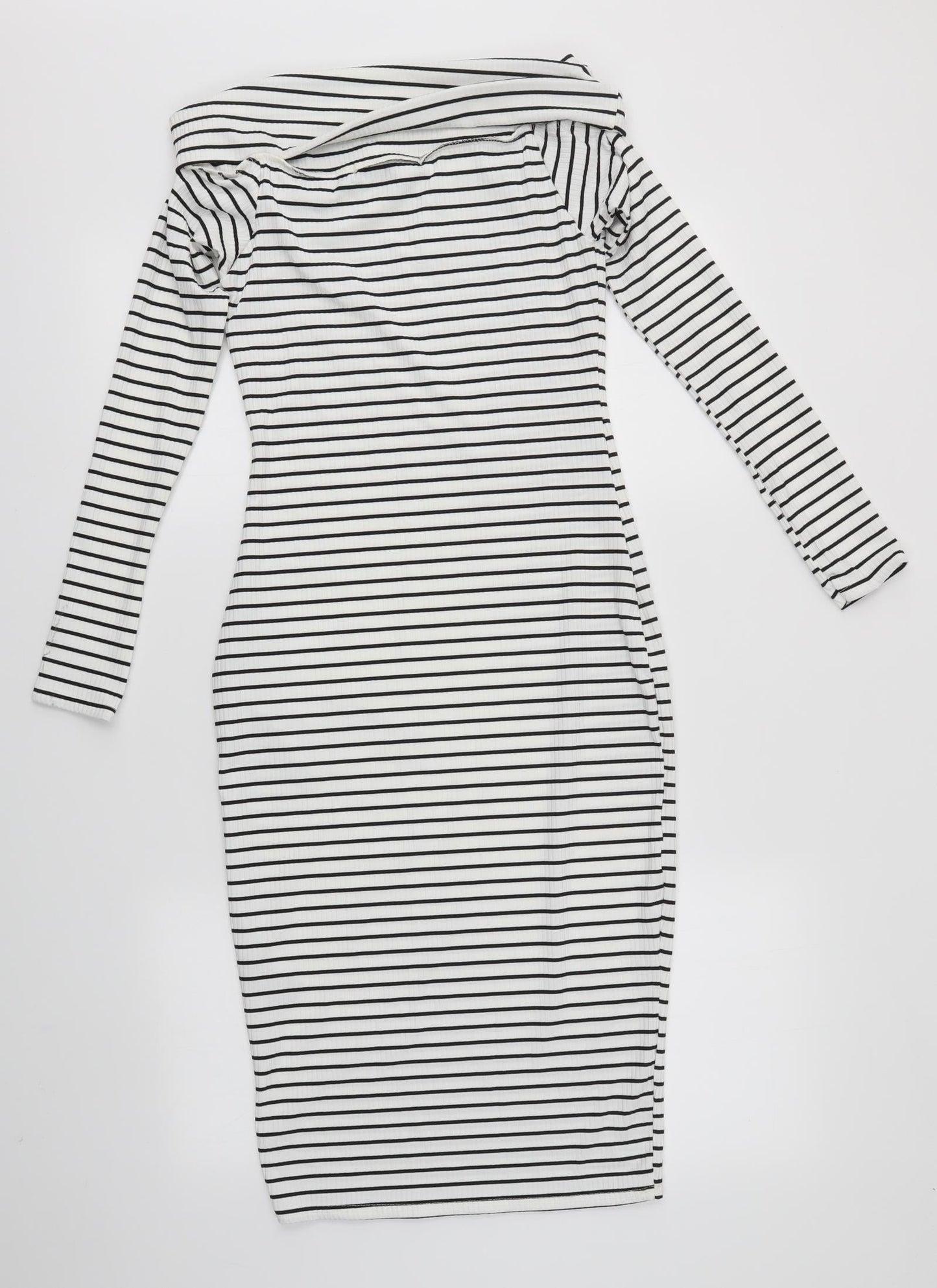 Very Womens Multicoloured Striped  Bodycon  Size 8