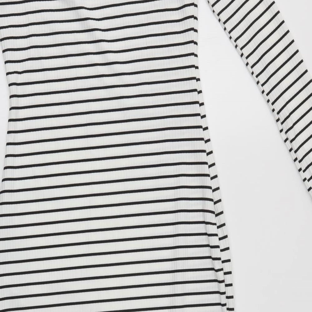 Very Womens Multicoloured Striped  Bodycon  Size 8