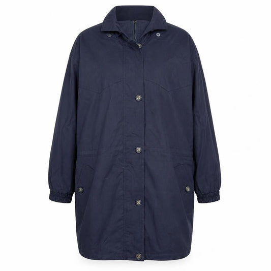 Womens UK Size 14 BM Blue Overcoat