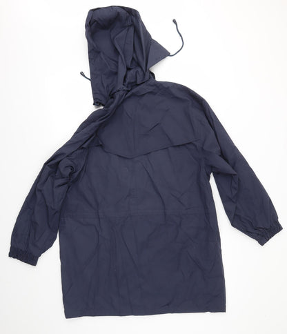 Womens UK Size 14 BM Blue Overcoat