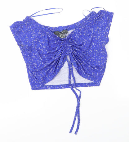 Primark Womens Blue   Cropped Blouse Size 12