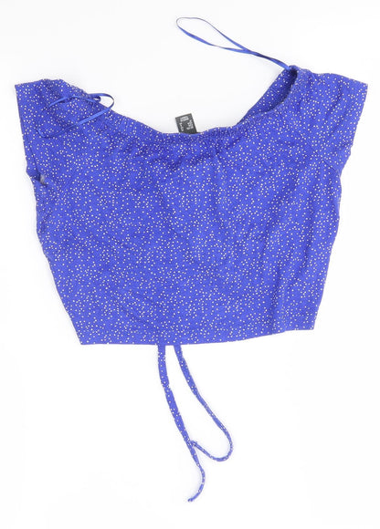 Primark Womens Blue   Cropped Blouse Size 12