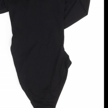 Boohoo Womens Black   Bodysuit One-Piece Size 12