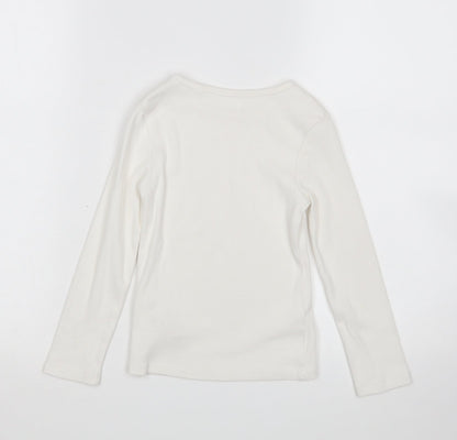 NEXT Girls White   Pullover Jumper Size 5 Years