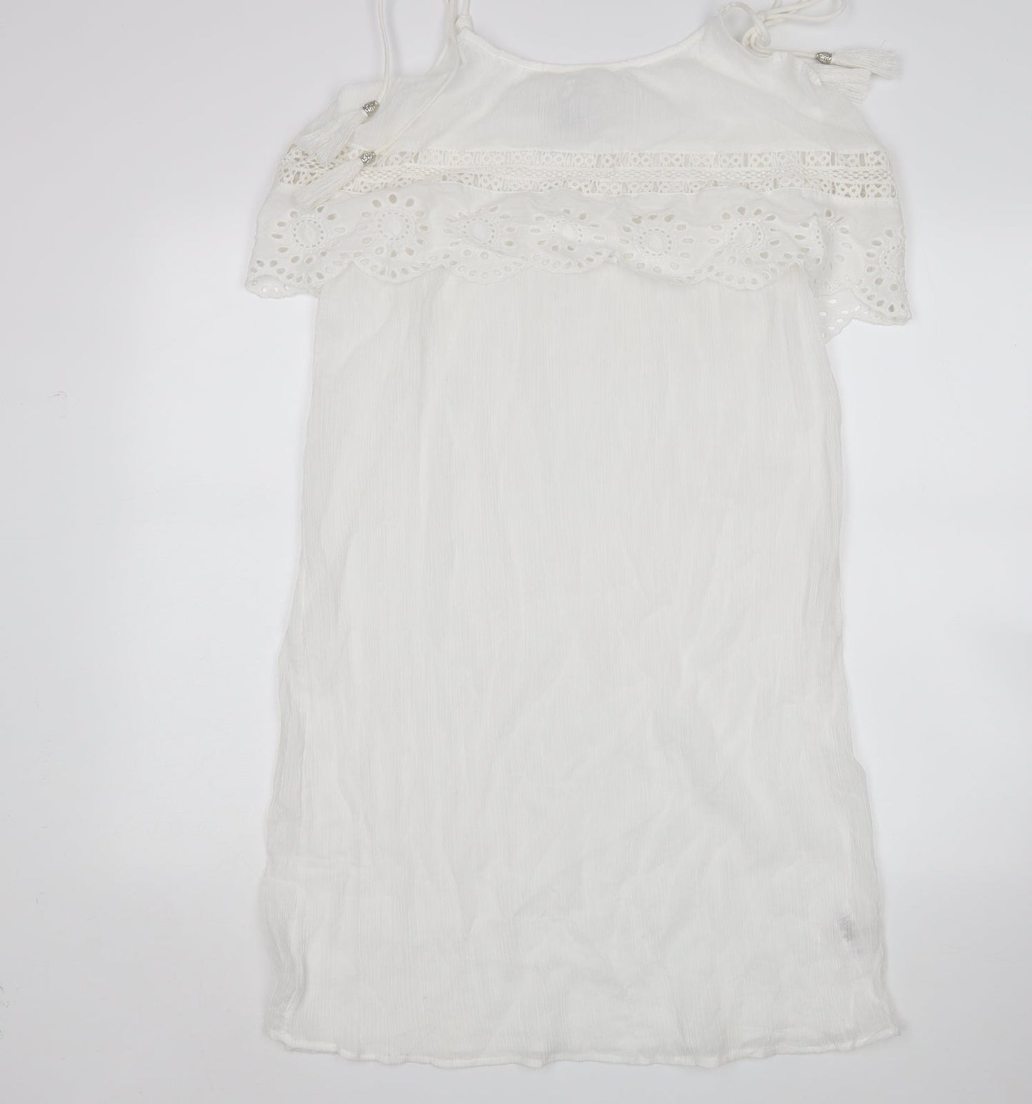 Primark Womens White   Tank Dress  Size L