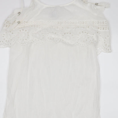 Primark Womens White   Tank Dress  Size L