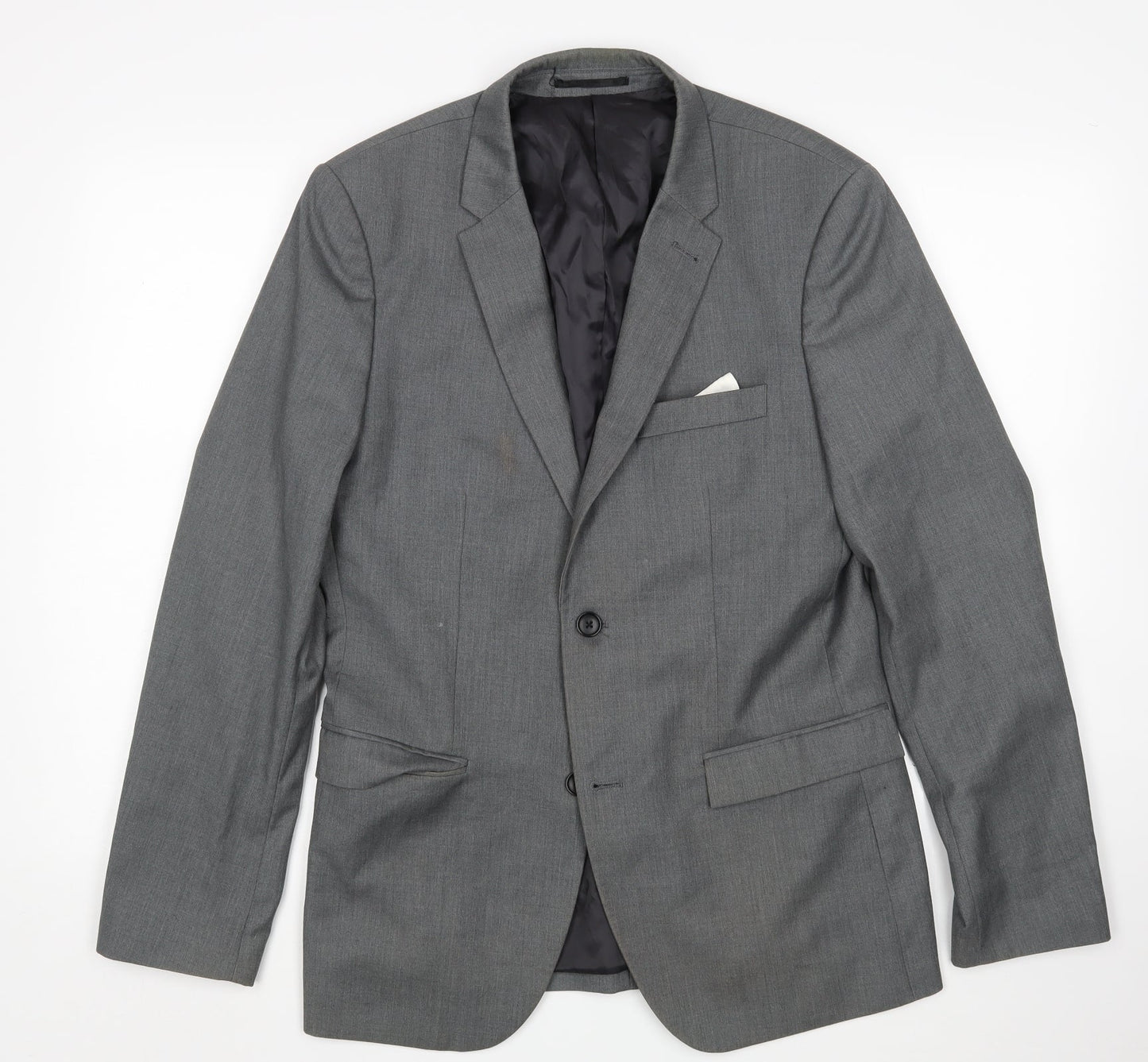 Topshop Mens Grey   Jacket Sport Coat