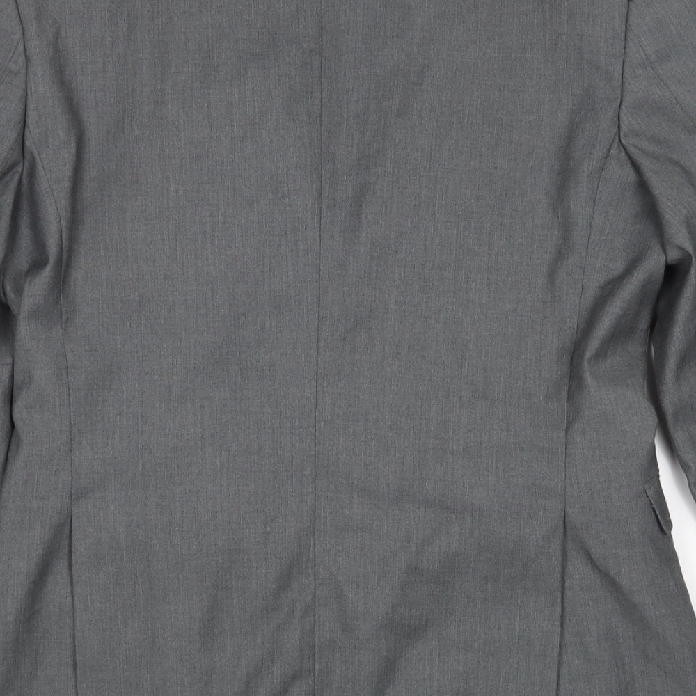 Topshop Mens Grey   Jacket Sport Coat