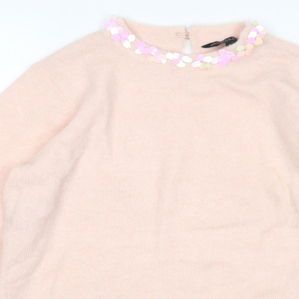 Womens UK Size 8 Dorothy Perkins Pink Pullover Jumper