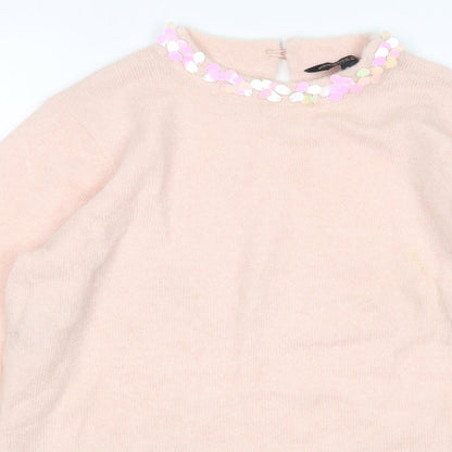 Womens UK Size 8 Dorothy Perkins Pink Pullover Jumper