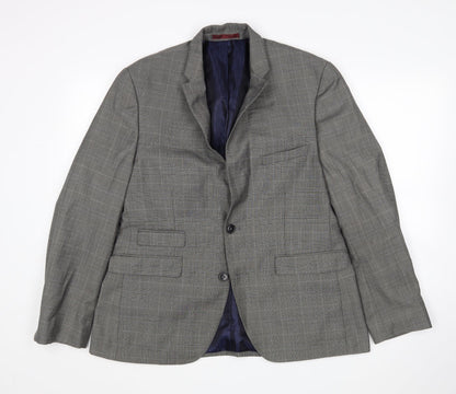 Mens UK Size  Burton Regular Grey Suit Jacket