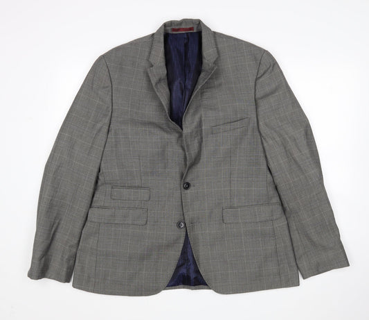 Mens UK Size  Burton Regular Grey Suit Jacket