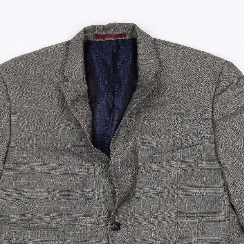 Mens UK Size  Burton Regular Grey Suit Jacket
