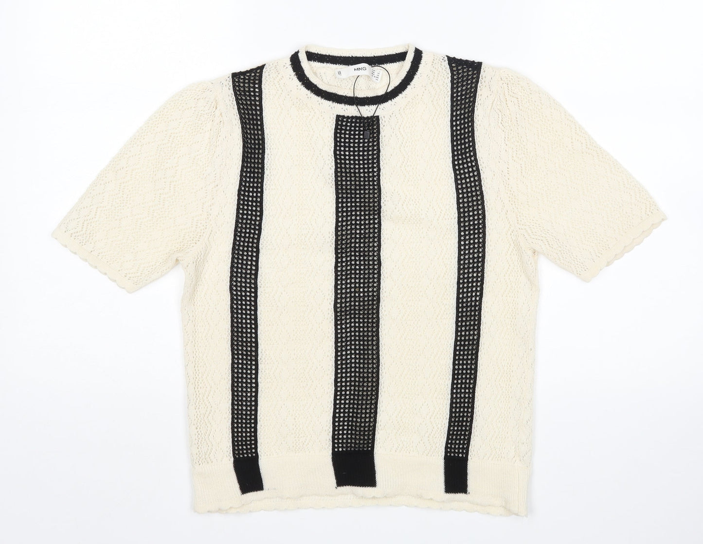 Womens UK Size S MNG Multicoloured Pullover Jumper