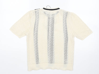 Womens UK Size S MNG Multicoloured Pullover Jumper