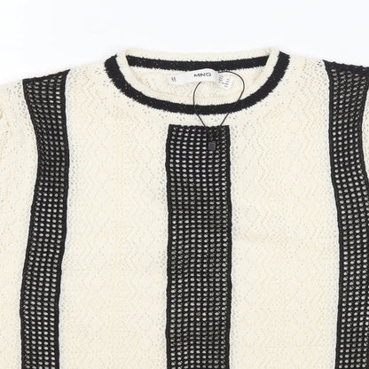 Womens UK Size S MNG Multicoloured Pullover Jumper