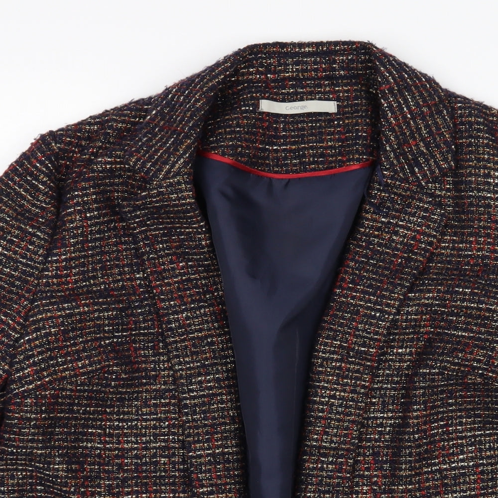 George Womens Multicoloured   Jacket Blazer Size 10