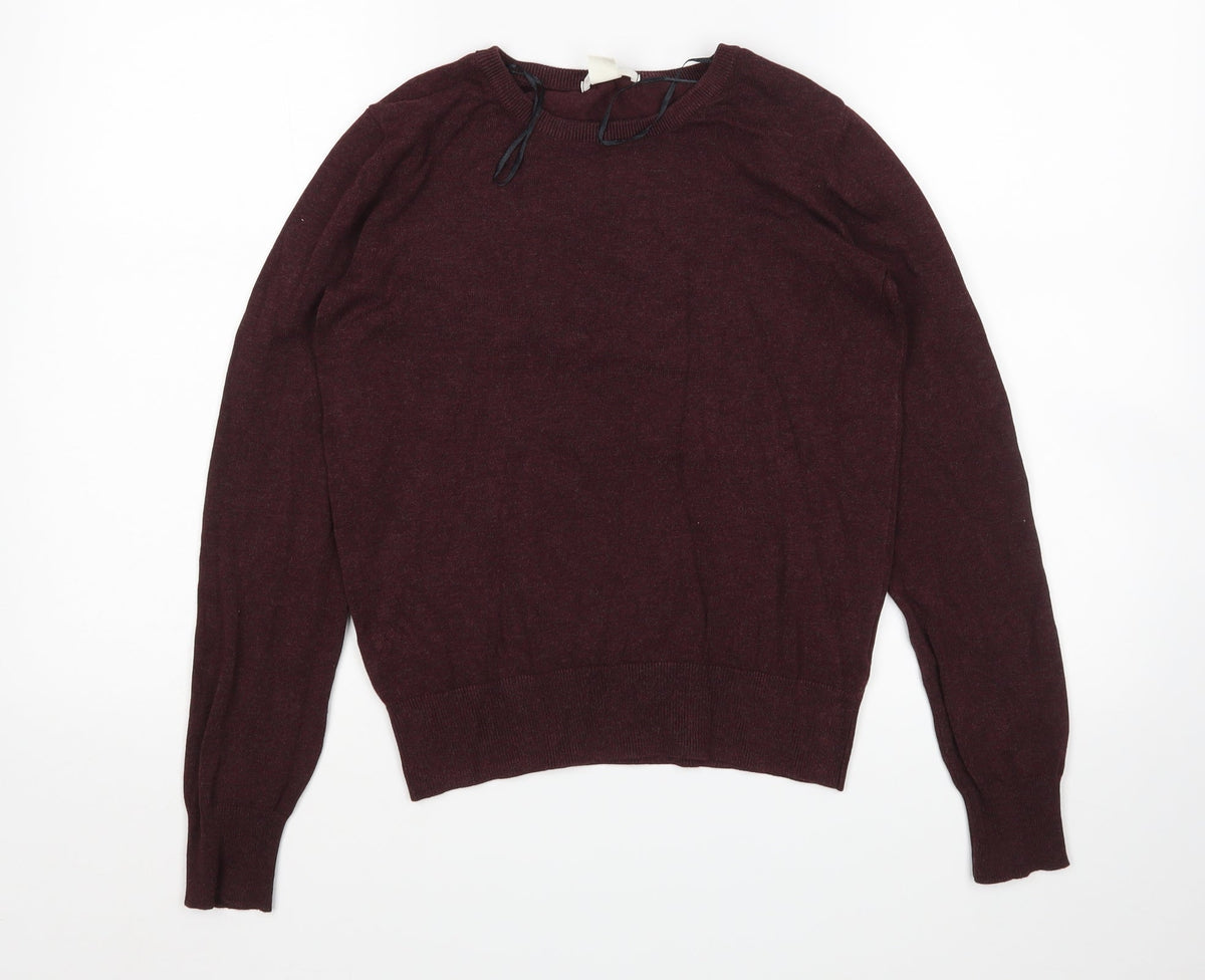 Womens UK Size XS H&M Red Pullover Jumper