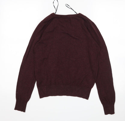 Womens UK Size XS H&M Red Pullover Jumper