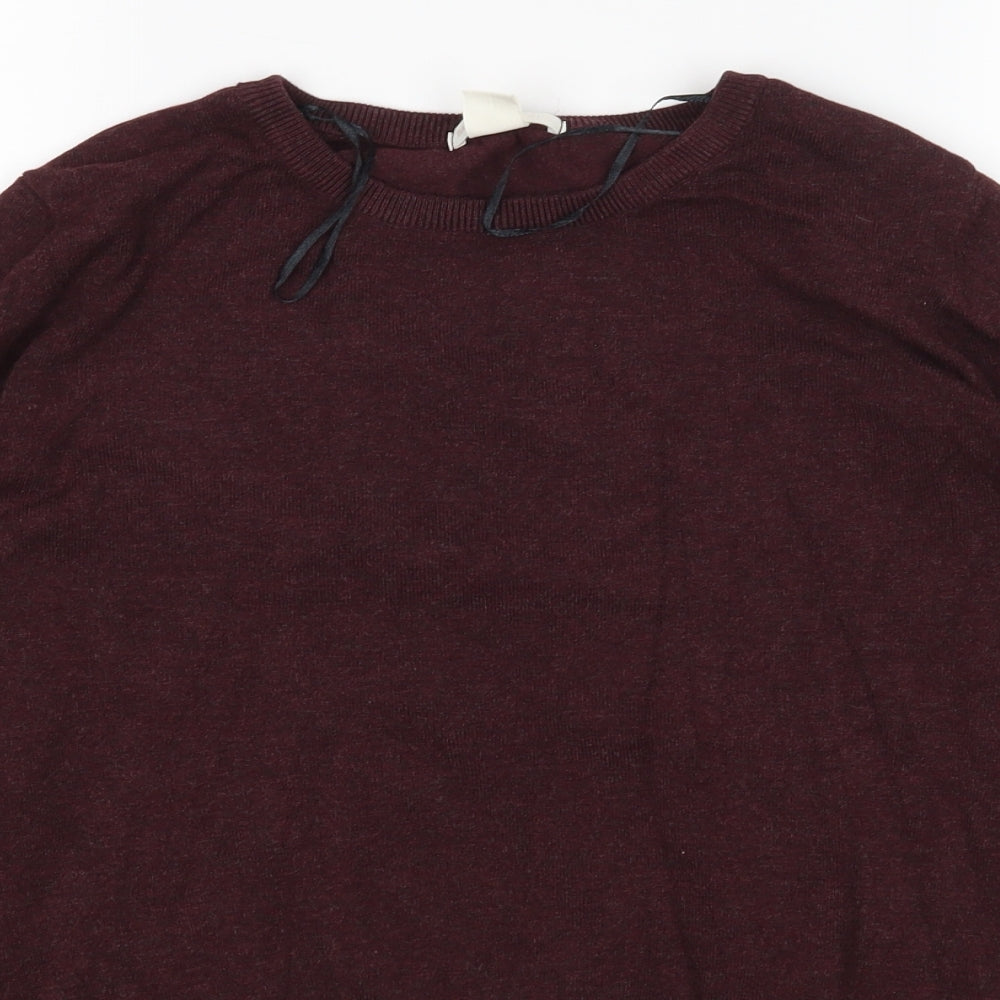 Womens UK Size XS H&M Red Pullover Jumper