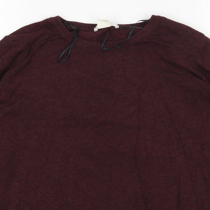 Womens UK Size XS H&M Red Pullover Jumper