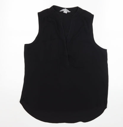H&M Womens Black   Basic Blouse Size 8