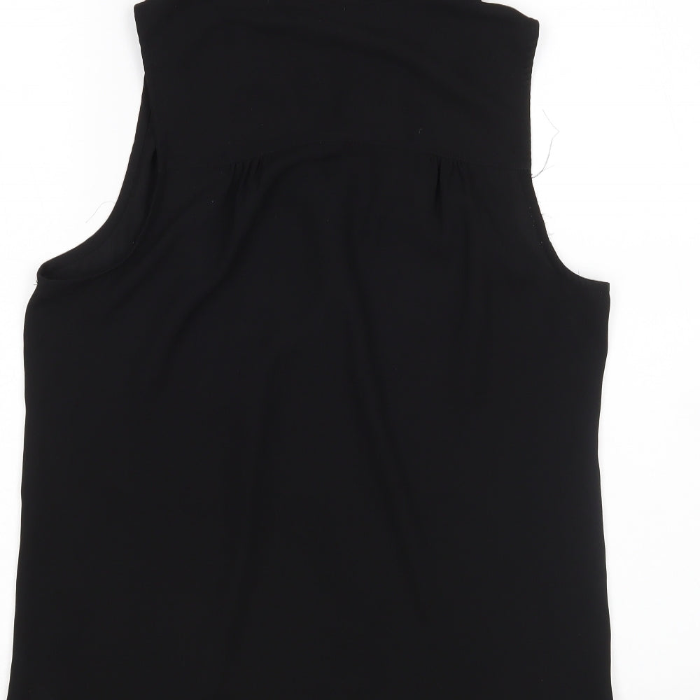 H&M Womens Black   Basic Blouse Size 8