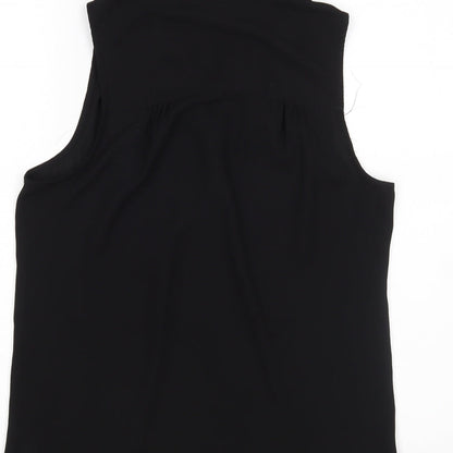 H&M Womens Black   Basic Blouse Size 8