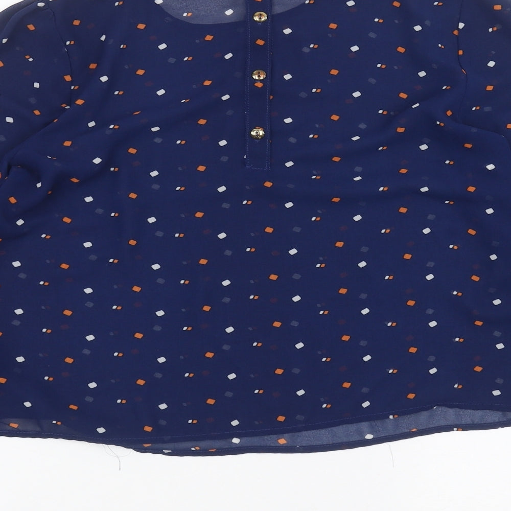 FOREVER 21 Womens Blue   Basic Blouse Size S