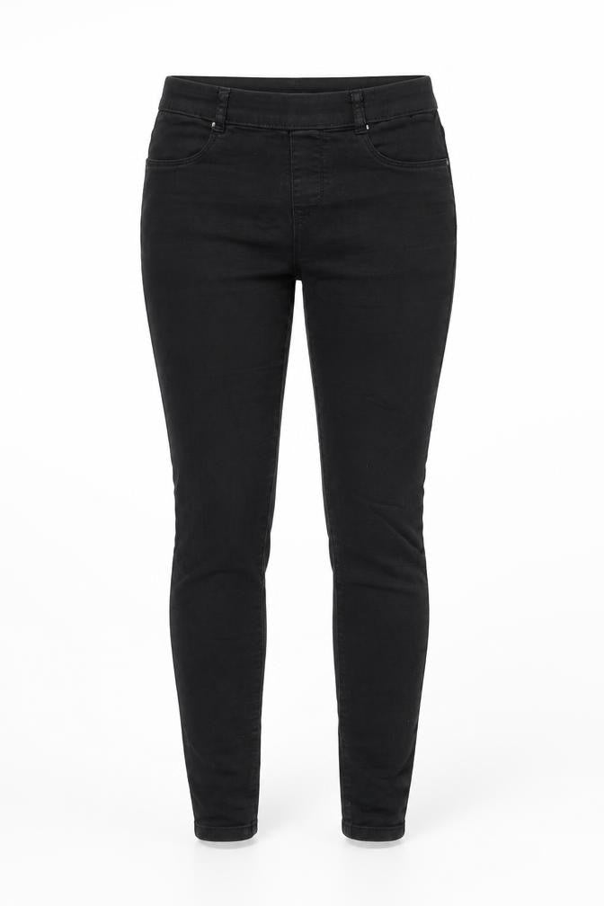 Front view of Dorothy Perkins women’s black skinny jeans, size UK 8, 27-inch leg