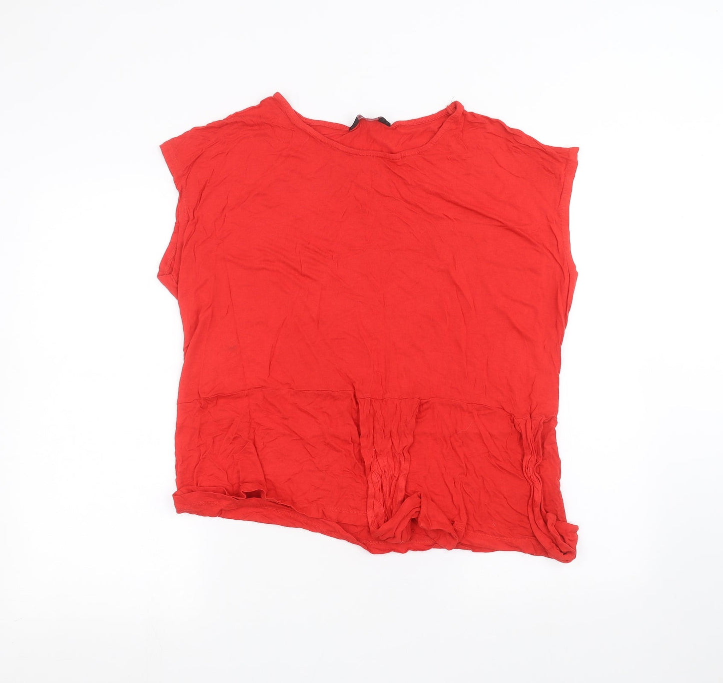 Womens UK Size 18 Dorothy Perkins Red Basic T-Shirt