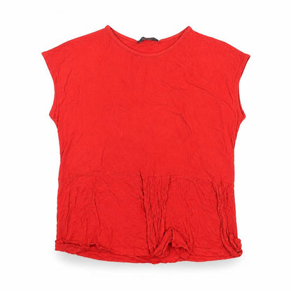Womens UK Size 18 Dorothy Perkins Red Basic T-Shirt