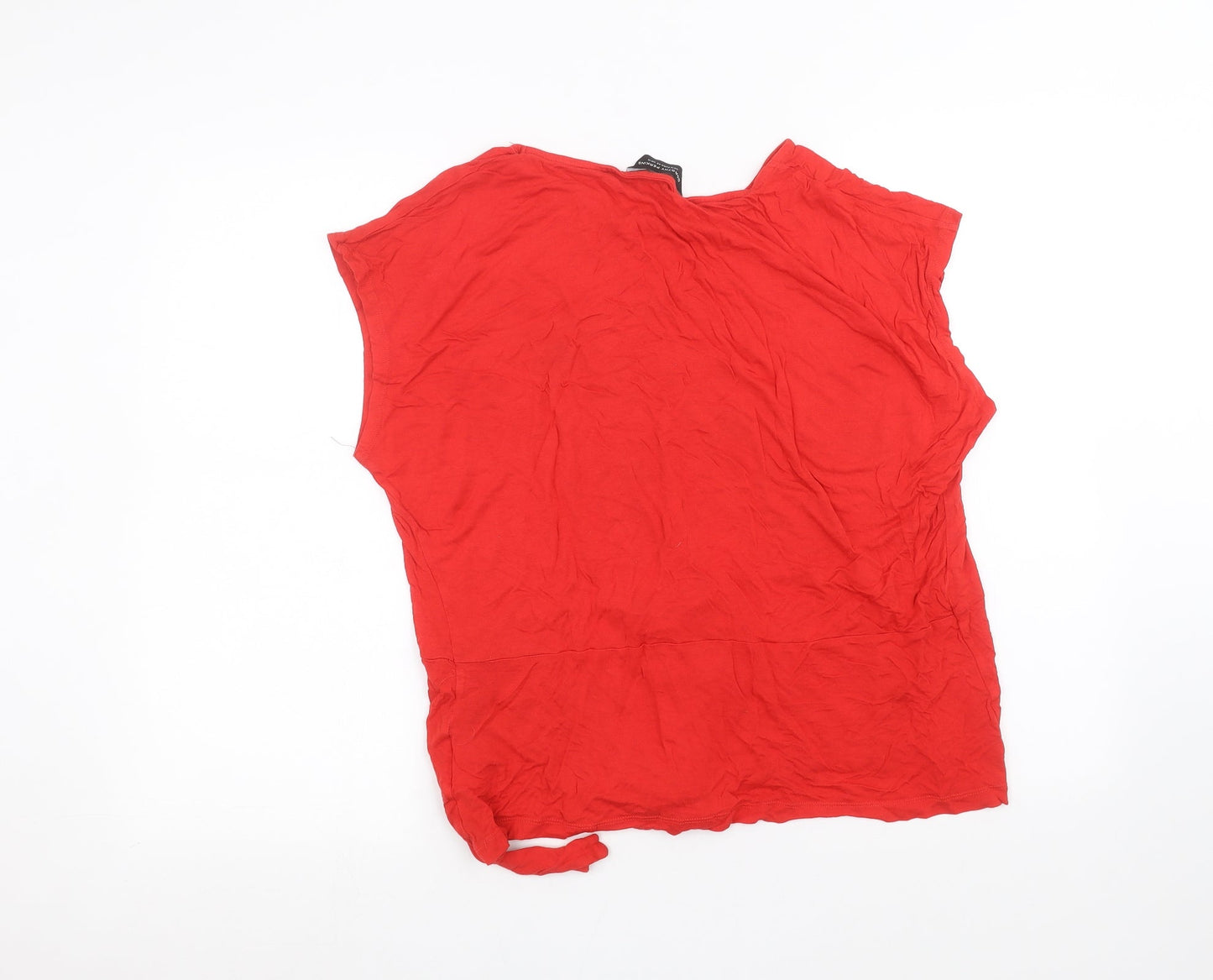 Womens UK Size 18 Dorothy Perkins Red Basic T-Shirt