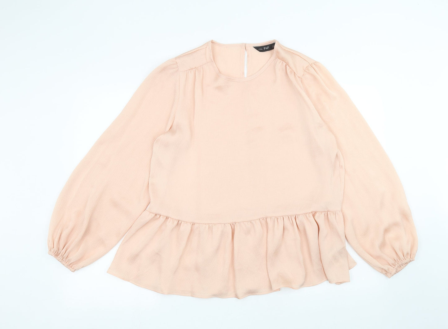 F&F Womens Pink   Basic Blouse Size 14